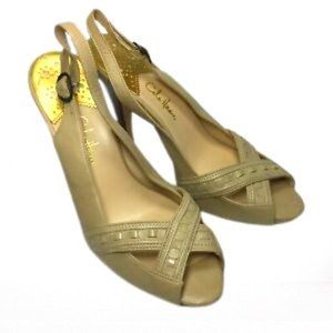Cole Haan cream leather slingback heels SIZE 7 d22994